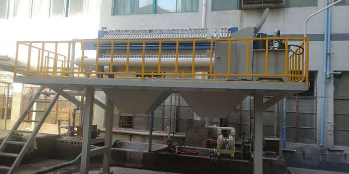 洗沙污水壓濾機現(xiàn)場