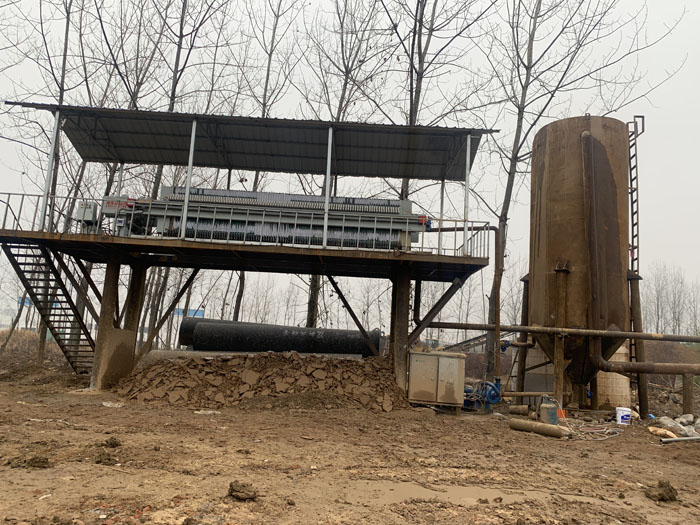 洗沙污水壓濾機現(xiàn)場