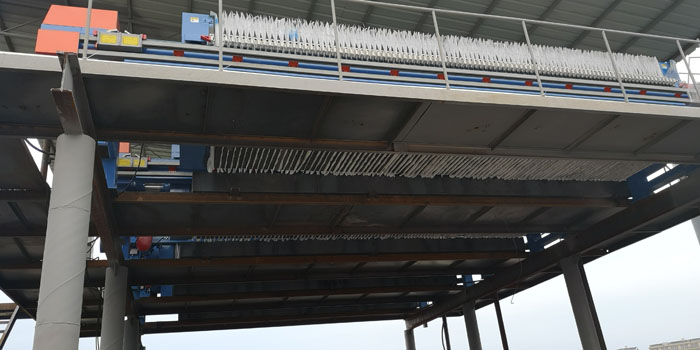 洗沙污水壓濾機現(xiàn)場