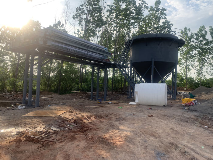 洗沙污水壓濾機現(xiàn)場