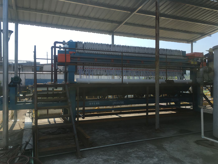 洗沙污水壓濾機現(xiàn)場